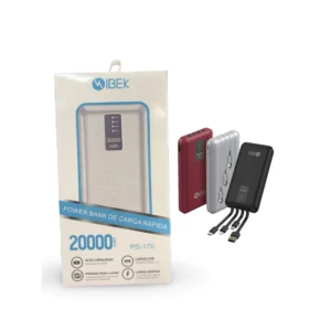 Powerbank Ibek 20Mil Mah Con Cable Pd170