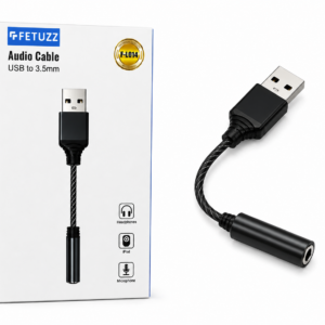 ADAPTADOR AUDIO USB A 3.5MM FETUZZ FL014